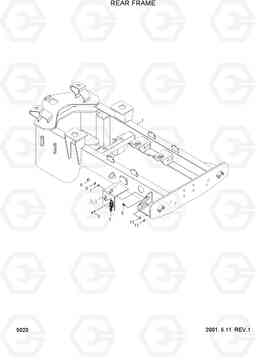 5020 REAR FRAME HL730-3(#1001-), Hyundai