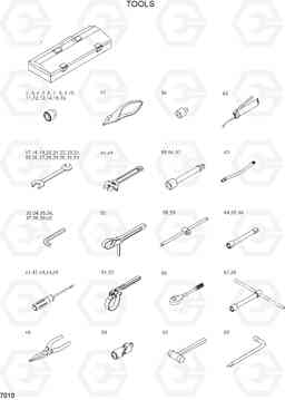 7010 TOOLS HL730-3(#1001-), Hyundai