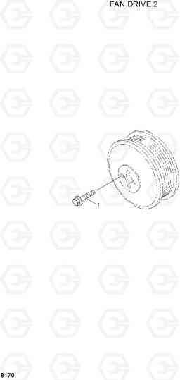 8170 FAN DRIVE 2 HL730-3(#1001-), Hyundai