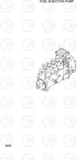 8220 FUEL INJECTION PUMP HL730-3(#1001-), Hyundai
