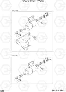 8280 FUEL SHUTOFF VALVE HL730-3(#1001-), Hyundai