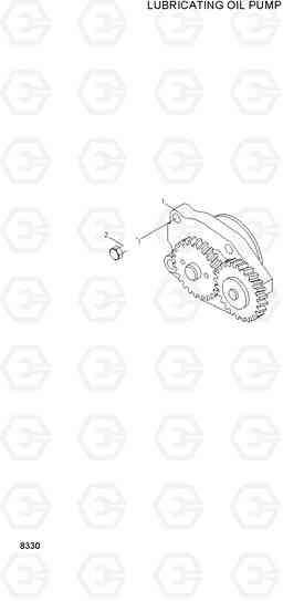 8330 LUBRICATING OIL PUMP HL730-3(#1001-), Hyundai