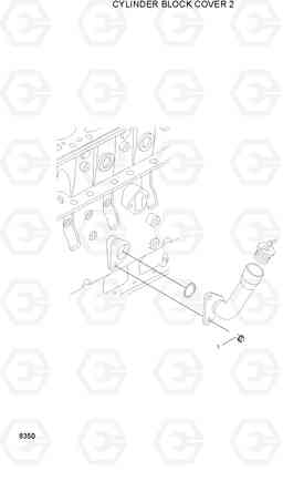 8350 CYLINDER BLOCK COVER 2 HL730-3(#1001-), Hyundai