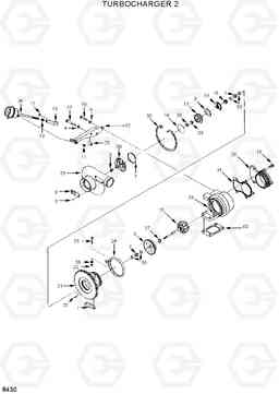 8430 TURBOCHARGER2 HL730-3(#1001-), Hyundai