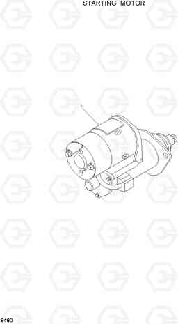 8480 STARTING MOTOR HL730-3(#1001-), Hyundai