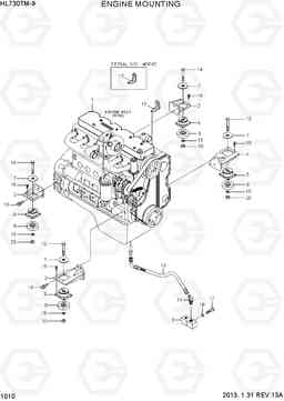 1010 ENGINE MOUNTING HL730TM-9, Hyundai