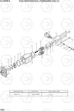 1033 FAN MOTOR(FAN, FORWARD ONLY) HL730TM-9, Hyundai