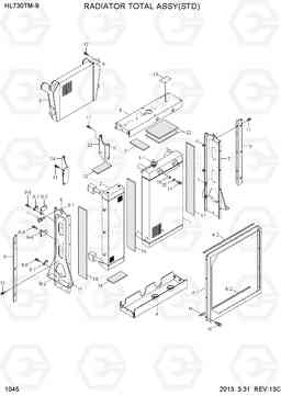 1045 RADIATOR TOTAL ASSY(STD) HL730TM-9, Hyundai