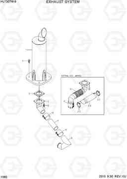 1060 EXHAUST SYSTEM HL730TM-9, Hyundai