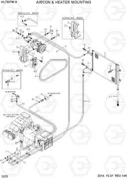 1070 AIRCON & HEATER MOUNTING HL730TM-9, Hyundai