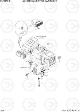 1075 AIRCON & HEATER CABIN SUB HL730TM-9, Hyundai