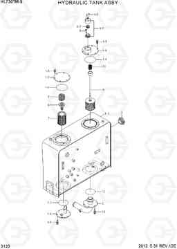 3120 HYDRAULIC TANK ASSY HL730TM-9, Hyundai