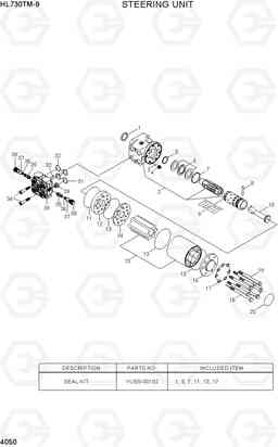 4050 STEERING UNIT HL730TM-9, Hyundai