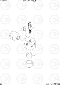 4090 SAFETY VALVE HL730TM-9, Hyundai