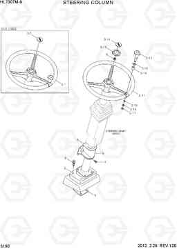 5190 STEERING COLUMN HL730TM-9, Hyundai