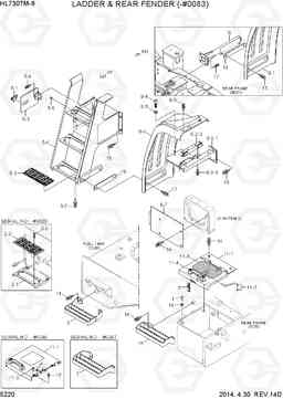 5220 LADDER & REAR FENDER(-#0083) HL730TM-9, Hyundai