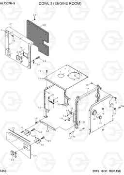 5250 COWL 3(ENGINE ROOM) HL730TM-9, Hyundai