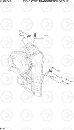 6250 INDICATOR TRANSMITTER GROUP HL730TM-9, Hyundai