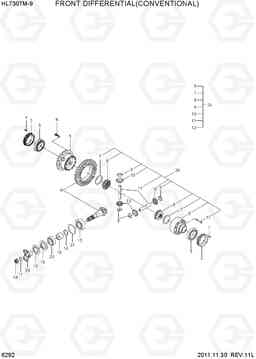 6292 FRONT DIFFERENTIAL(CONVENTIONAL) HL730TM-9, Hyundai