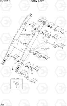 7030 BOOM ASSY HL730TM-9, Hyundai