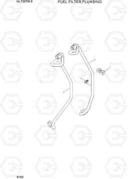 9150 FUEL FILTER PLUMBING HL730TM-9, Hyundai