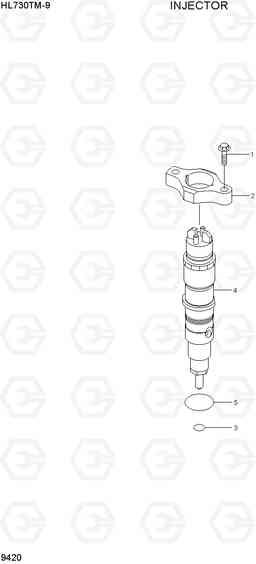 9420 INJECTOR HL730TM-9, Hyundai