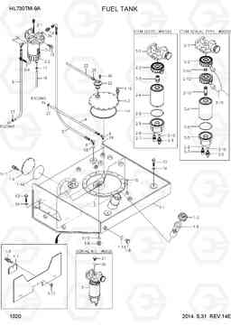 1020 FUEL TANK HL730TM-9A, Hyundai