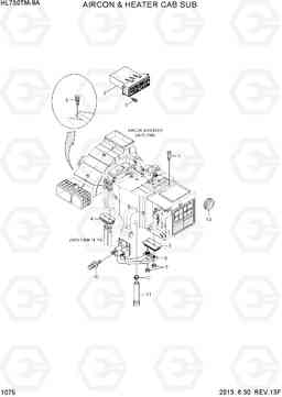 1075 AIRCON & HEATER CAB SUB HL730TM-9A, Hyundai