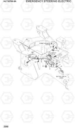 2090 EMERGENCY STEERING ELECTRIC HL730TM-9A, Hyundai
