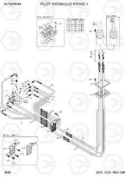 3020 PILOT HYDRAULIC PIPING 1 HL730TM-9A, Hyundai