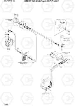 3060 STEERING HYDRAULIC PIPING 2 HL730TM-9A, Hyundai