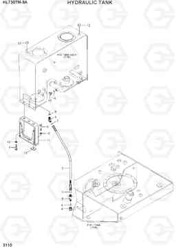 3110 HYDRAULIC TANK GROUP HL730TM-9A, Hyundai