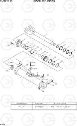 4150 BOOM CYLINDER HL730TM-9A, Hyundai