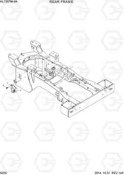 5020 REAR FRAME HL730TM-9A, Hyundai
