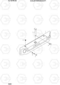 5050 COUNTERWEIGHT HL730TM-9A, Hyundai