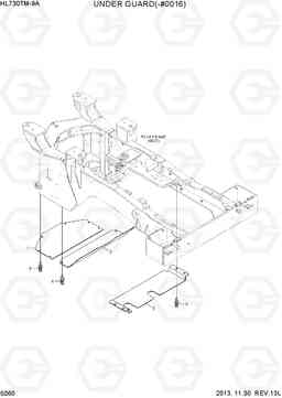 5060 UNDER GUARD(-#0016) HL730TM-9A, Hyundai