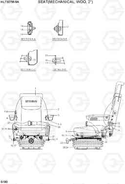 5180 SEAT(MECHANICAL, WOO, 2 HL730TM-9A, Hyundai