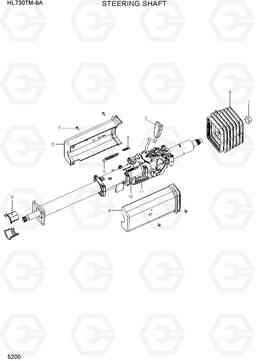 5200 STEERING SHAFT HL730TM-9A, Hyundai