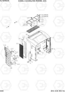 5240 COWL 2(COOLING ROOM, 2/2) HL730TM-9A, Hyundai