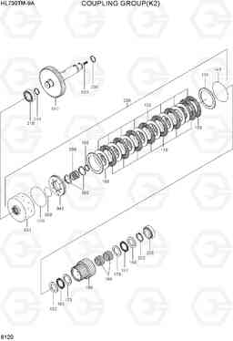 6120 COUPLING GROUP(K2) HL730TM-9A, Hyundai