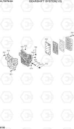 6190 GEARSHIFT SYSTEM(1/3) HL730TM-9A, Hyundai