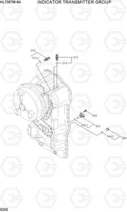 6250 INDICATOR TRANSMITTER GROUP HL730TM-9A, Hyundai