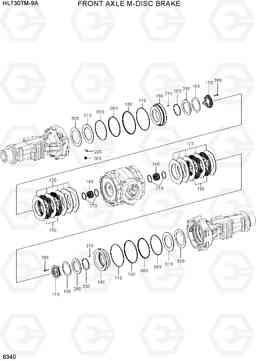 6340 FRONT AXLE M-DISC BRAKE HL730TM-9A, Hyundai