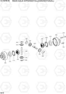 6410 REAR AXLE DIFFERENTIAL(CONVENTIONAL) HL730TM-9A, Hyundai