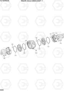 6430 REAR AXLE BRACKET 1 HL730TM-9A, Hyundai