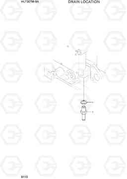 9110 DRAIN LOCATION HL730TM-9A, Hyundai