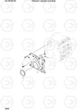 9300 FRONT GEAR COVER HL730TM-9A, Hyundai