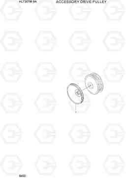 9450 ACCESSORY DRIVE PULLEY HL730TM-9A, Hyundai