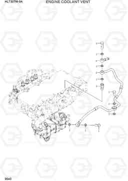 9540 ENGINE COOLANT VENT HL730TM-9A, Hyundai