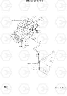 1010 ENGINE MOUNTING HL730TM-3(-#1000), Hyundai